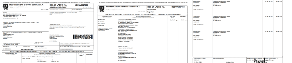Here is a zoom on each page’s most important/dense data